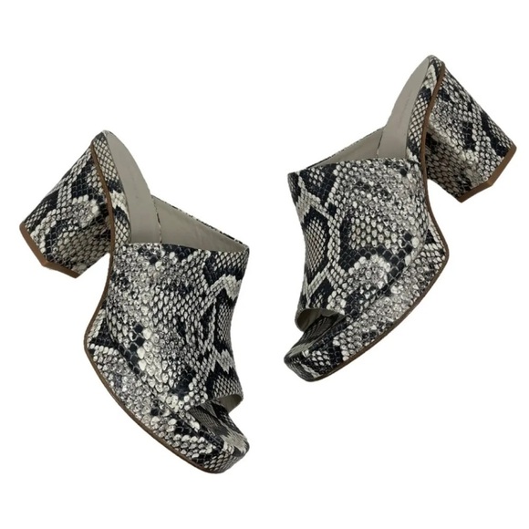 Vince Women’s Clog Wyatt Platform Mule Size 8 Animal Print Bohemian Luxury - Picture 1 of 12